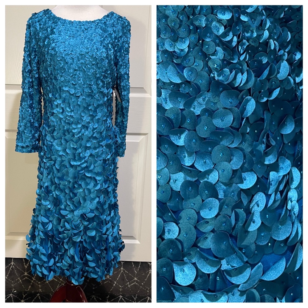 NWT! THEIA Petal Dress with Flared Skirt